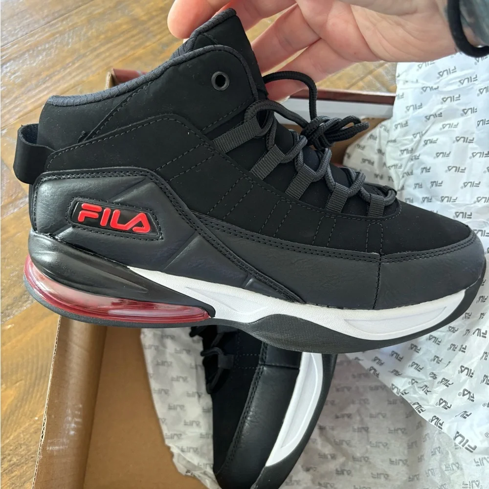 Fila Activisor Viz Kids' Shoes - Black and Red - Picture 8 of 10